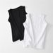 Peruvian Cotton Solid Color Camisole Women, Black White, Slim Fit, Suitable For Spring And Summer, Can Be Worn As An_ecoleips.com