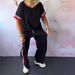 Women's Clothing Fashion Round Neck Short Sleeved Sports Leisure Suit_ecoleips.com