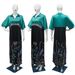 Women's Clothing Fashion Print Contrast Color Robe Dress_ecoleips.com
