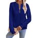 New Casual Neckline Zipper Long-sleeved Sweater Women's Clothing_ecoleips.com