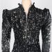 Women’s Clothing women's dress flannel sequin fabric stage costume bubble long sleeve dress_ecoleips.com