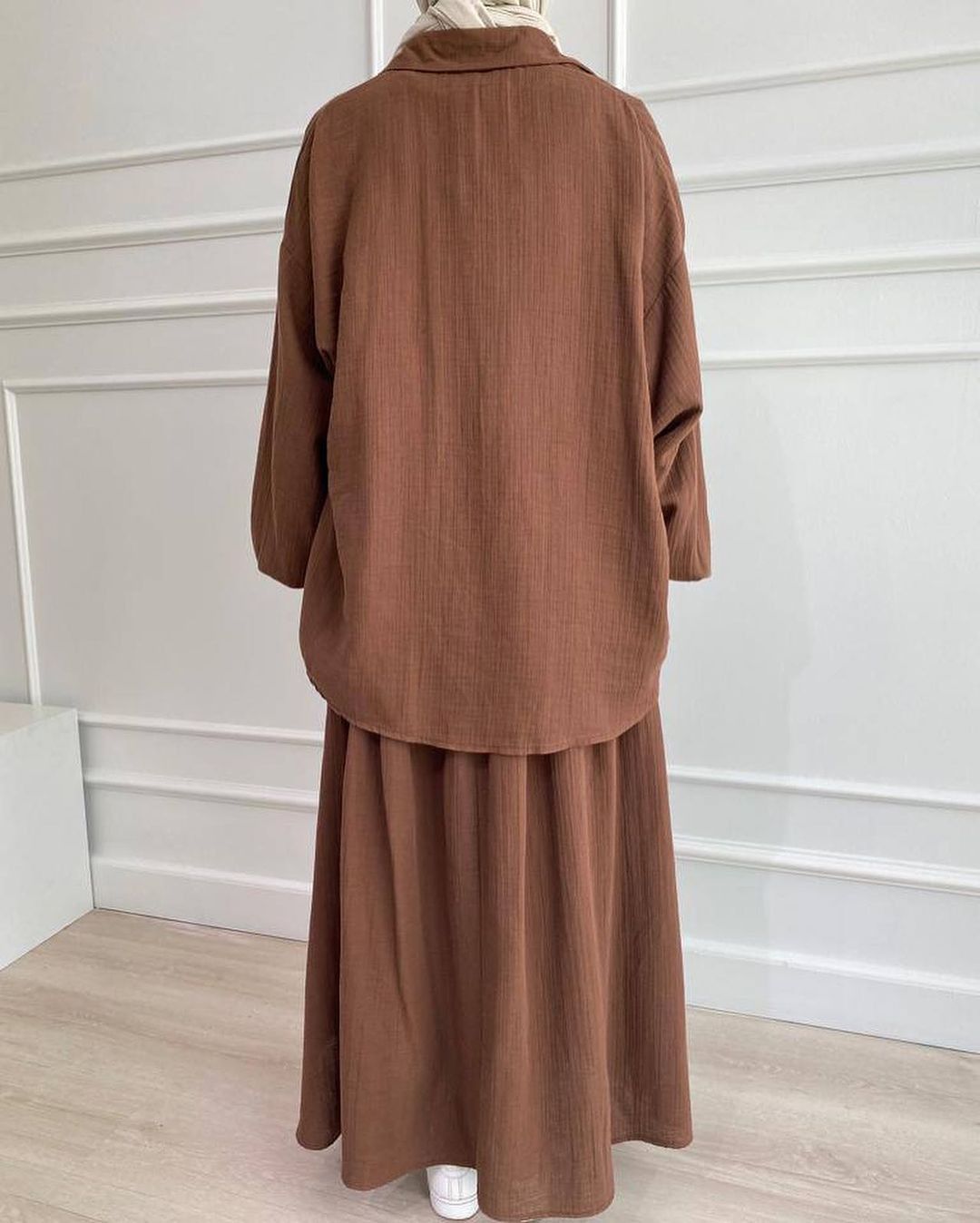 Women's Clothing Shirt Long Sleeved Clothing Skirt Fashion Casual Ladies Suit_ecoleips.com