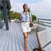 Women's Summer Casual Shorts With Pockets - Office Work Comfort Stretch Fabric High Waist Elastic Waistband Fashion White Shorts For Women_ecoleips.com