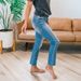 Summer New Style Simple Washed Mid-Waist Straight-Leg Jeans Europe And America 2023 Cross-Border Casual Versatile_ecoleips.com