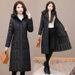 Plus Size Winter Coat For Women – Long Hooded Padded Jacket, Slim Fit (4 Colors, XL-5XL)_ecoleips.com
