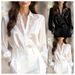 Women’s Lace V-Neck Blouse With Puff Sleeves – Unique Spring/Fall Fashion Top, Elegant & Feminine Design_ecoleips.com