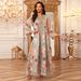 ng2510292 AB501 Cross-border Printed Embroidered Pullover Long Dress V-neck Gown Middle Eastern Dubai Women's Clothing_ecoleips.com