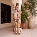 Women's Linen Short-Sleeved Holiday Leisure Suit Fashion Personality European American Style Drawstring_ecoleips.com