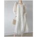 French Temperament Tea Break Gentle Style Unique Dress Super Beautiful 2025 Spring Loose Slimming Long Sleeved Skirt For_ecoleips.com