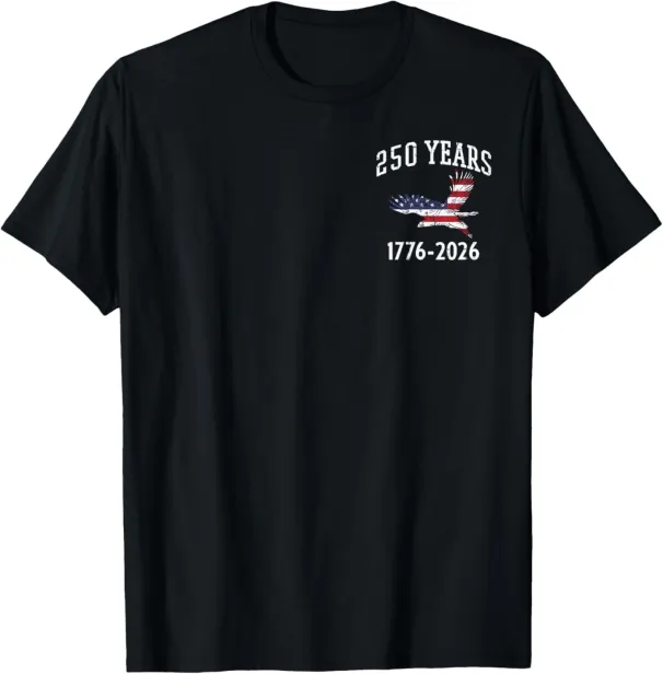 Women's T-Shirts 250 Years US Flag American 250th Anniversary Men Women T-Shirt_ecoleips.com