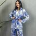 Women's Clothing Digital Printing Suits Long Sleeves Loose Lace Up Spring And Summer Fashion Casual Two Piece Suits_ecoleips.com