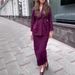 Women's Knit Cardigan & Skirt Set – Long Sleeve Tie-Waist Duster Coat & Midi Dress Outfit (12 Colors, S-XXXL)_ecoleips.com