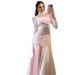 European And American 2025 Spring New Handmade Diamond-Embellished Ribbon Design Long-Sleeve_ecoleips.com