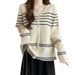 Women's Clothing Autumn New Fat MM Large Size New Casual Striped Knitted Suit Suspenders Cardigan Tops Female Two Piece Suit_ecoleips.com