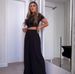 Women's Clothing Summer Round Neck Solid Color Sexy Wide Leg Pants Fashion Casual Suit_ecoleips.com