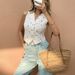 Cross-Border Foreign Trade Elegant Women's Clothing 2025 Summer European And American Short Vest_ecoleips.com