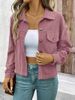 Aria Basics 2025 Autumn European And American Cross-Border Women's Casual Long Sleeve Shirt Jacket Button Retro Literary_ecoleips.com