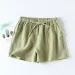 Women's Summer Pajamas Shorts Solid Color Cotton Gauze Double-layer Thin Loose Pants Homewear Summer Shorts Beachwear_ecoleips.com