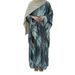 Muslim Dress Women Printed Middle Eastern Muslim Robe – Modest Abaya Dress With Elegant Floral & Geometric Patterns_ecoleips.com