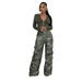 Women's Clothing Autumn New Camouflage Print High Waist Straight Loose Slim Overalls_ecoleips.com