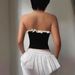 New Cross Border European And American Style Sexy Backless Slim Fit Lace Up Sleeveless Tank Top With Strapless Neckline_ecoleips.com