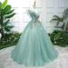 Women's Clothing Colorful Gauze Wedding Dress New Style Host Performance Student Vocal Solo Art Examination Dress Puffy Skirt Long Evening Dress_ecoleips.com