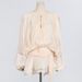 Women's Clothing Puff Sleeve Ruffled Short Skirt Pleated Design Mesh Short Dress_ecoleips.com