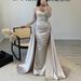 Elegant Long Sleeve Sequin Evening Dress For Banquet Celebrity Style Party Queen Formal Gown For Annual Meeting Host_ecoleips.com