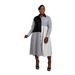Women's Loose Long Sleeved Shirt Dress Color Block Striped Patchwork Crossed European And American Style Autumn Fashion Lazy Dress_ecoleips.com