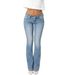 Women's Low-Rise Skinny Jeans Distressed Monkey Pattern Street Style Fashion_ecoleips.com