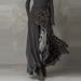 High-Waisted A-Line Long Sleeve Dress - Leopard Print Polyester Maxi Dress For Women_ecoleips.com
