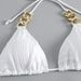 Women's Clothing Swimsuit Women's New Sexy Split Metal Ring Straps Supply Solid Color Beach Bikini_ecoleips.com