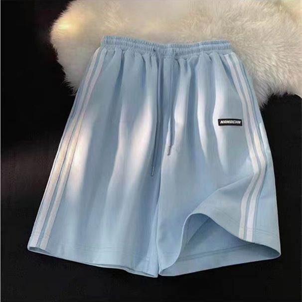 Women’s Clothing Five Point Sports Shorts Women's Summer Thin Loose Large Size High Waist Outer Wear Casual Straight Pants Mid Length Pants_ecoleips.com