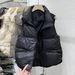 Women's Clothing Autumn Hot Style Stand Collar Down Cotton Vest Small Size Versatile Fashion Cotton Vest Waistcoat Jacket Trendy_ecoleips.com