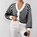 Women's Clothing Rainbow Striped Lantern Sleeves_ecoleips.com