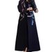 Muslim Outerwear New British Retro Motorcycle Print Long Robe Trench Coat Polyester Muslim Outerwear For Women_ecoleips.com