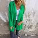Women's Clothing Long Sleeve Hooded Casual Jacket - Cotton Blend, Loose Fit, Streetwear Style, Solid Color, S-5XL_ecoleips.com