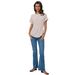 Women's Summer Short-Sleeved Shirt With Casual Round-Neck Design_ecoleips.com