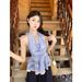 Unique And Stylish V-neck Halter Neck Sleeveless Camisole Women, Summer Design, Versatile Twisted Knot Vacation-style_ecoleips.com
