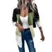 Autumn/Winter Design: Mid-Length Knit Cardigan With Colorful Patchwork Sweater Jacket_ecoleips.com