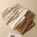 Retro Casual Women's Cotton Linen Cropped Pants Elastic Waist Chinese Button Carrot Harem Style Available In 3 Colors For Spring Summer_ecoleips.com