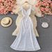 Women's Clothing Temperament Sequins Host Aura Queen Dress V Neck Long Dress Fishtail Hip Dress_ecoleips.com