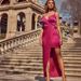 Women's Clothing New Suspender V Neck Sexy Dress Solid Color Long Women's Dress Slit Irregular Dress_ecoleips.com