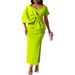 D395 Party Foreign Trade Women's Sexy Big Bow Split Bodycon European And American Style Dress_ecoleips.com