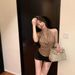 Elegant Blue Halter Neck Women's Camisole Sexy Slim Fit Sleeveless Backless Top for Summer Wear Alone_ecoleips.com
