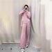 Women's Fashion Jacquard Knit Two Piece Set Thick Warm Turtleneck Sweater Casual Streetwear Comfortable Breathable Spring/Autumn_ecoleips.com