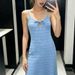 Elegant Summer Ice Silk Hollow out Front mid Length French Knit Dress for Women_ecoleips.com