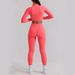 Women's Clothing New Long Sleeved Tops Yoga Suits Fitness High End Sportswear Suits Women's Two Piece Fitness Suits_ecoleips.com