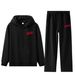 Unisex Chinese Cotton Hoodie & Straight Pants Set, Double-Layered Spring Lounge Wear, Casual Two-Piece Outfit_ecoleips.com