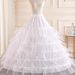 6-Hoop Steel-Boned Wedding Petticoat – Adjustable Crinoline For Bridal Gowns & Cosplay (White)_ecoleips.com